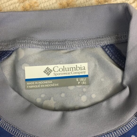 new 8 Columbia Sandy Shores Kids SPF 50 top long sleeve sunguard Omnishield - Picture 5 of 10